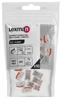 Lot de 10 minibornes à levier, 4mm² pour rigide et souple LEXMAN 2 FILS