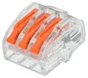 Lot de 5 minibornes à levier, 4mm² pour rigide et souple LEXMAN 3 FILS