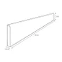 Lot de 4 , plinthes Wakefield, naturel, h. 8 x h. 60 cm, Ep.9 mm