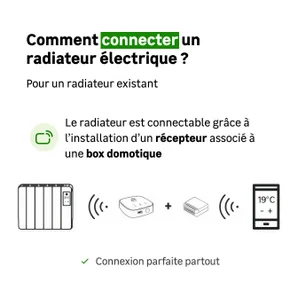 Radiateur electrique inertie fluide no name 700w horizontal lanc