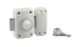 Verrou de sécurité apache bout/cylindre 45 mm blanc