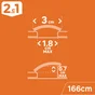 Barre de seuil adhésive aluminium mat, l.30 mm x L.166 cm ARTENS