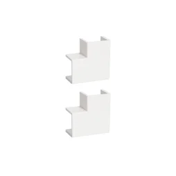 Angles plat pour Goulotte 15 x 15 mm blanc lot de 2 tehalit