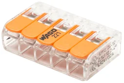 Connecteur automatique 40 mini bornes levier 5 fils WAGO