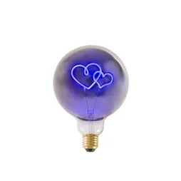 Ampoule led à filament décorative, globe 125mm E27, 8lm = 1W, 2 cœurs