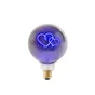 Ampoule led à filament décorative, globe 125mm E27, 8lm = 1W, 2 cœurs