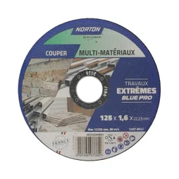 Lot de 3+1 disques 125x1,6 tous mat NORTON
