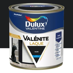 Peinture boiserie noir mat DULUX VALENTINE Valenite 0.5l