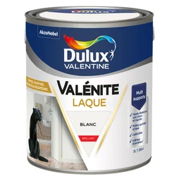 Peinture boiserie blanc brillant DULUX VALENTINE Valenite 2l