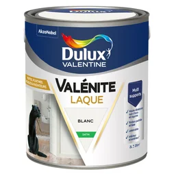 Peinture boiserie blanc satin DULUX VALENTINE Valenite 2l