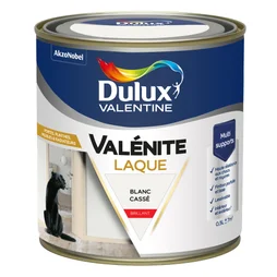 Peinture boiserie blanc brillant DULUX VALENTINE Valenite 0.5l