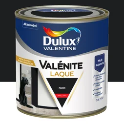 Peinture boiserie noir brillant DULUX VALENTINE Valenite 0.5l