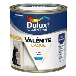 Peinture boiserie blanc mat DULUX VALENTINE Valenite 0.5l
