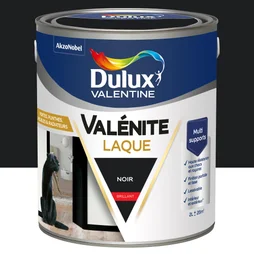 Peinture boiserie noir brillant DULUX VALENTINE Valenite 2l