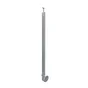 Poteau garde-corps aluminium gris pose latérale, Alya H.111 cm , ARTENS