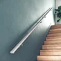 Main courante aluminium gris 2m + 2 supports, Alya ARTENS, en kit