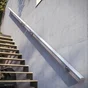 Main courante aluminium gris 2m + 2 supports, Alya ARTENS, en kit