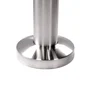 Poteau garde-corps Inox gris pose à plat Noxi, H.96 cm, ARTENS