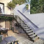 Garde-corps aluminium gris 2m pose à plat, Alya ARTENS, en kit