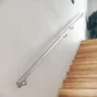 Main courante en Inox gris 2m + 2 supports muraux, Noxi ARTENS, en kit