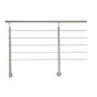 Garde-corps Inox gris 2m pose latérale, Noxi ARTENS, en kit