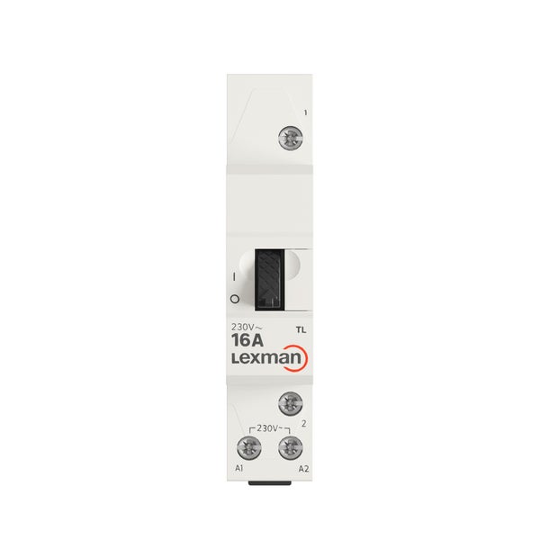 Telerupteur 1p+n 16a lexman