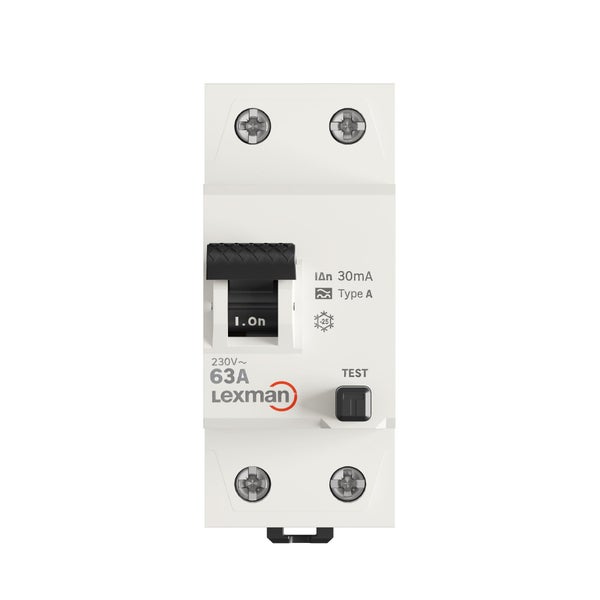 Interrupteur differentiel 30ma 63a type a lexman a vis