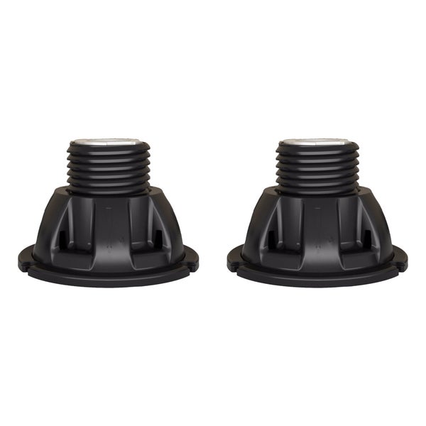 Lot de 2 pieds de receveur extra-plat polypropylène noir Sensea