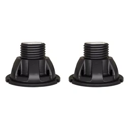 Lot de 2 pieds de receveur extra-plat polypropylène noir Sensea
