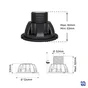 Lot de 2 pieds de receveur extra-plat polypropylène noir Sensea