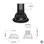Lot de 2 extensions pour pieds receveur
