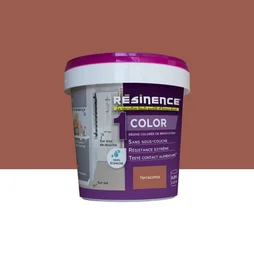 Peinture carrelage terracotta satin RESINENCE Color 0.25l