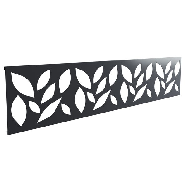 Décor aluminium à emboîter anthracite, H. 2.2 x l.176 x Ep. 22