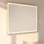 Miroir lumineux effet chêne l.120 x H.75 cm Swann Tactile Anti-buée Variateur