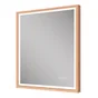 Miroir lumineux effet chêne l.60xH.75 cm Swann Tactile Anti-buée Variateur