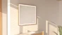 Miroir lumineux effet chêne l.90xH.75 cm Swann Tactile Anti-buée Variateur
