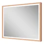 Miroir lumineux effet chêne l.90xH.75 cm Swann Tactile Anti-buée Variateur