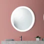 Miroir lumineux rond blanc Diam.75 cm Swann, Tactile, Anti-buée, Variateur