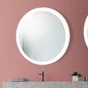 Miroir lumineux rond blanc Diam.90 cm Swann, Tactile, Anti-buée, Variateur
