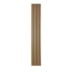 Panneau tasseaux finition chêne naturel fond noir Ravik ARTENS, 260X30cm