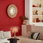 Miroir SOLEIA rond diam.70cm rotin naturel blanc INSPIRE