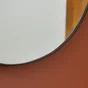 Miroir ovale métal noir Dali INSPIRE, l.50 x H.85 cm