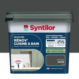 Peinture meuble ardoise satin SYNTILOR Renov' cuisine et bain 0.75l