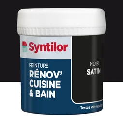 Testeur peinture meuble noir satin SYNTILOR Renov' cuisine et bain 0.075l