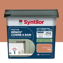 Peinture meuble terracotta mat SYNTILOR Renov' cuisine et bain 0.75l