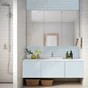 Peinture meuble bleu nuage satin SYNTILOR Renov' cuisine et bain 2l