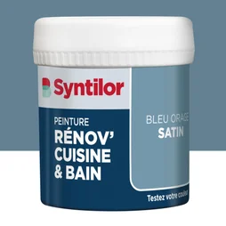 Testeur peinture meuble bleu orage satin SYNTILOR Renov' cuisine et bain 0.075l