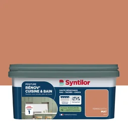 Peinture meuble terracotta mat SYNTILOR Renov' cuisine et bain 2l