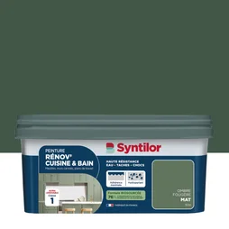 Peinture meuble ombre fougère mat SYNTILOR Renov' cuisine et bain 2l