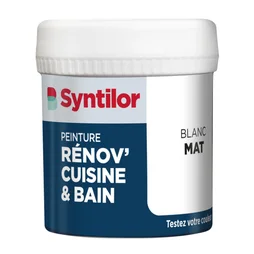 Testeur peinture meuble blanc mat SYNTILOR Renov' cuisine et bain 0.075l